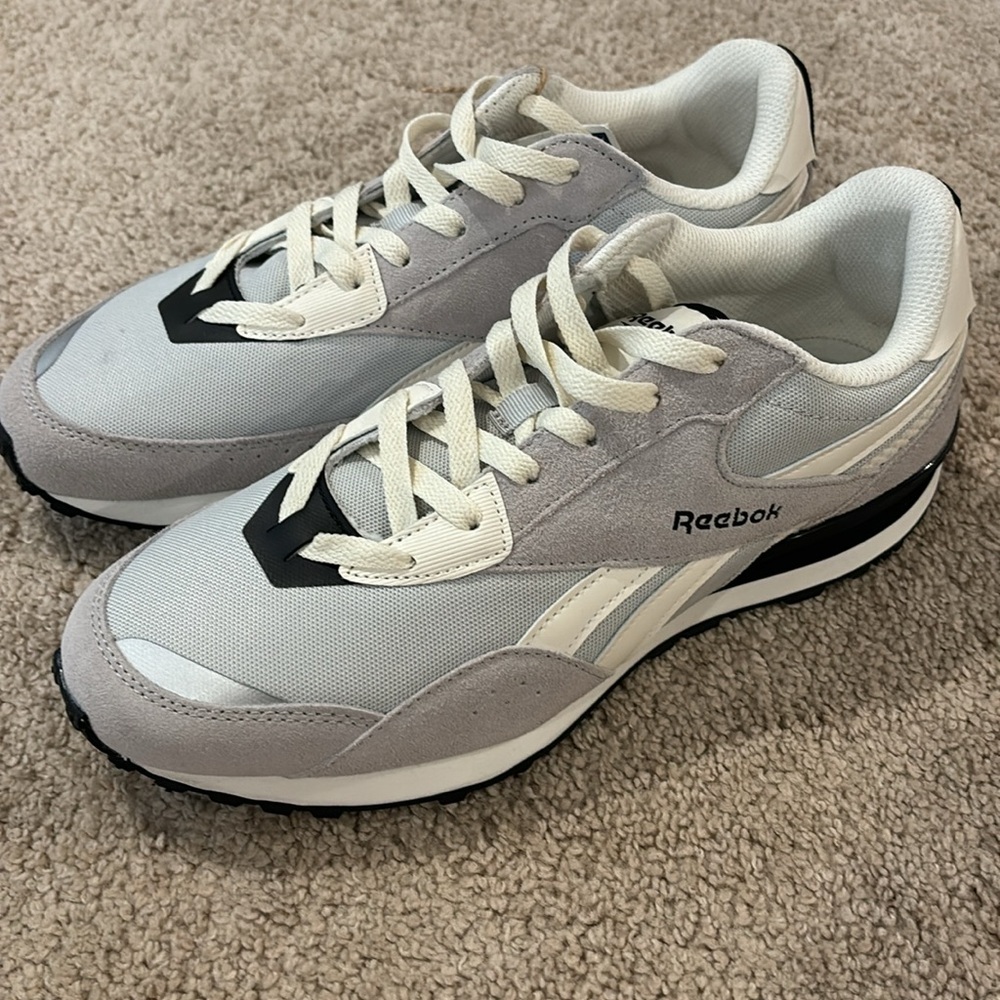 New Reebok Comfort‎ Mens Black & Gray Ortholite Size 10 Sneakers shoes
